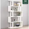 Estantería de pared creativa, estante de almacenamiento, estante de exhibición de almacenamiento de partición elevada de pie, sala de estar minimalista moderno