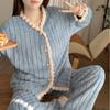2024 Nuevo Pijama de Felpa de Hada Chanel de Manga Larga para Casa Traje Conjunto Combinable de Alta Gama para Mujer