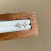 Brincos de Tarraxa Pequenos e Frescos da Moda para Mulheres, Luxo Leve, Sensação de Alto Padrão, Versátil, Brinco para Piercings de Orelha, Joia de Orelha Exquisita Estilo Coreano