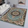 Alfombra de Terciopelo Cristal Transfronteriza Alfombra Persa Resistente a la Suciedad Antideslizante Alfombra Completa para el Hogar Dormitorio Sala de Estar Sofá Mesa de Centro