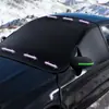 Parasol para Coche de Doble Propósito Invierno y Verano Tela Oxford Engrosada Protección Solar Antihielo Cubierta Parcial Magnética para Coche Escudo de Nieve para Coche