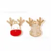 Guirlanda de Natal Transfronteiriça Floco de Neve Rena Acessórios Pingente de Liga DIY Corrente de Celular Chaveiro Ornamento