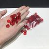 Horquilla de cristal checo de calidad, 10 x 12 mm, con pétalos de flor de ciruelo redondos pequeños, accesorios de joyería antiguos para bricolaje, materiales hechos a mano.