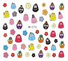 Desenho Animado Nova Marca d'Água Adesivos Nail Art E-commerce Transfronteiriço Nail Art Marca d'Água Desenho Animado Menina Bonita Fofos Adesivos Nail Art