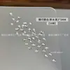 K9 Manicura Piedras de Strass Irregulares Planas Biseladas Plateadas Decoraciones de Strass Súper Brillantes Rivoli Rombo Gota de Agua Hojas de Arce Decoraciones Ultra Brillantes