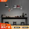 Estilo Nórdico Três Lâmpadas Barra Sala de Jantar Mesa de Jantar Luminária Pendente para Sala de Jantar Posterior Simples Quarto Luminária de Cabeceira Madeira Lâmpada Incandescente