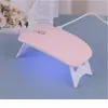 Mini Lâmpada de Unha Mouse, Mini Máquina de Fototerapia Portátil Dobrável, Lâmpada Secadora de Unhas, Lâmpada de Fototerapia para Cura UV