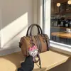 Bolsos de Moda Transfronterizos para Mujer, Bolsos de Hombro Nuevos, Bolsos Cruzados de Costura de Color Contrastante de Nicho, Bolsos Portátiles de Almohada de Moda Retro