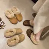 Chinelos Baotou estilo Birkenstock para mulheres, coleção de inverno 2026, design novo e popular, forrados com fleece para aquecimento, modelo fácil de calçar, e solas antiderrapantes