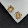 Accesorios de cobre kc que conservan el color micro incrustados con circonita centro de flor centro de flor centro de flor soporte de cuentas accesorios de joyería diy material de horquilla antigua