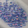 Contas de Roda de Cristal Coloridas de Alta Qualidade com Revestimento Superior 8mm Super Brilhantes Contas de Cristal Facetadas Planas Contas de Roda Contas Soltas de Cristal DIY
