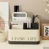 Caja de almacenamiento de escritorio de gran capacidad, organizador de control remoto y artículos varios para la sala de estar, caja de almacenamiento de papelería para oficina y dormitorio