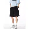 Directo del fabricante: Pantalones cortos casuales para hombre estilo americano para verano, adecuados para usar al aire libre, correr, deportes y baloncesto, resistentes, talla grande, pantalones cortos hasta la rodilla