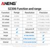 Aneng Transfronterizo se especializa en Sz306 Voltímetro de CA y CC de Alta Precisión Instrumento de Prueba Multifunción para Resistencias y Diodos