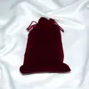 Directo de fábrica multibolsillo de franela con cordón mini bolsa de almacenamiento para joyas con cordón se puede personalizar