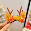 Tocado navideño Cuerno de alce horquilla para el cabello horquilla para el cabello adulto Accesorios para el cabello con clip de joyería para accesorios de fiesta de festival Mori