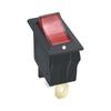 Interruptor Basculante Rojo KCD3 Interruptor Basculante Negro 3 Pines 2 Posiciones Impresión Inclinada Punto Interruptor de Alimentación