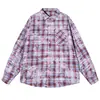 Roupas Masculinas Enbu Nova Coleção Outono Camisa de Flanela Manga Longa Estilo Japonês Hong Kong Camisa Solta Jaqueta Casual Tendência Masculina