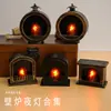 Superventas transfronterizo Lámpara de mini chimenea LED luz de noche para casa de muñecas Lámpara de llama DIY hecha a mano Adorno decorativo creativo