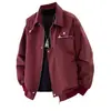 Chaqueta casual de trabajo para exteriores de primavera y otoño, chaqueta de una sola capa de color liso, prenda exterior de moda para exportación