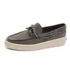 Mocasines de nicho Slip-On Zapatillas perezosas para hombre de gelatina de goma de moda Deportivas Versátiles Casuales Zapatos de hombre X322