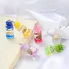 6 Mini Pingentes Frascos de Vidro Selados com Tampas Frascos de Desejos Colar Brincos DIY Feitos à Mão Acessórios de Joias Fábrica Atacado
