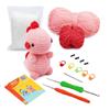 Pacote de Material de Crochê para Animal de Vaso Tecido Mais Vendido Transfronteiriço Lã Tricô Grupo Ornamentos de Crochê DIY Feito à Mão