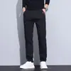 Pantalones Casuales para Hombre 2025 Otoño/Invierno Nuevos Pantalones Casuales de Corte Ajustado Tendencia de Gama Alta Elásticos Rectos Ajustados Pantalones para Hombre