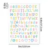 Pegatinas de letras en inglés de 0.5 pulgadas, tamaño pequeño, para decorar tarjetas de felicitación, materiales de scrapbooking y pegatinas de letras para álbumes de recortes