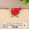Pegatinas de tela bordadas, sellos bordados por computadora, nuevas pegatinas de parche para decoración de ropa con forma de corazón de flores de cactus y bolas.