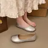 Zapatos Bean Bean para Mujer Zapatos de Abuela 2026 Primavera Nuevo Estilo Piel Suave Slip-on Zapatos Planos Estilo Wanzhen Hada Suave Zapatos Individuales