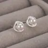 Novos Brincos de Pérola com Renda Pequenos Luxo Leve Senso de Design de Nicho Sensação de Alto Padrão Brincos de Pérola Brincos de Temperamento