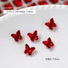Super Flash Ninho de Pássaro Corte Borboleta Manicure Diamante Cristal Ponta Inferior Multifacetado Formato Especial Borboleta Tridimensional Diamante Manicure Joia Decoração