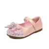 Zapatos de Cuero para Niñas Suela Suave Zapatos de Cristal Elsa Zapatos de Princesa para Niños Boca Cuadrada Zapatos Individuales 2026 Primavera/Otoño Nuevos Zapatos para Bebé