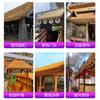 Techo Artificial Decorativo Impermeable y Aislante Térmico de Paja Sintética para Decoración Exterior, Lugares Escénicos, Casas de Campo, Pérgolas y Casas de Huéspedes con Paja Falsa