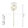 1.5*110mm chapado en oro forma de corazón redondo portatarjetas de visita portatarjetas de notas portatarjetas portatarjetas punto transfronterizo