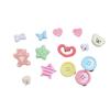 Xiaohongshu Accesorios Coloridos para Manualidades Plástico Dibujos Animados Agujeros para Zapatos Charms para Zapatos Accesorios de Decoración DIY Adornos para Zapatos para Zapatos de Niños
