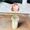 Buquê de Flores de Vidro, Decoração de Mesa com Flores de Vidro, Vaso Pequeno com Planta, Lírio Calla, Tulipa, Flor Artificial Pequena Presente