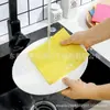 Trapo de Algodón de Pulpa de Madera Absorbe Agua y No Suelta Pelusa, Paño para Lavar Platos No se Pega al Aceite, Toalla Especial para Lavar Platos de Cocina, Desengrasante para el Hogar y Fácil de Limpiar