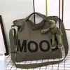 Bolsa de Lona Gran Capacidad Cruzada Ins Estilo K Bolso Tote Estudiante Hombro Único Femenino Bolsa para Tutorías Maletín Bolso Tote Hombre