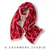 Bufanda de Punto de Cachemira Nueva para Otoño e Invierno, Moda para el Trabajo, Versátil, Suave, Sedosa, Cálida y Protectora del Cuello, Unisex