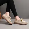 Zapatos Casuales de Cordones Birkenstock Estilo Británico Retro Nuevo para Mujer Primavera y Otoño Zapatos Planos Versátiles de Moda de Ante para Mujer