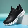 Zapatos Deportivos de Suela Blanda para Mujer, Nuevos de Otoño de Cuero Impermeables Casuales para Correr, Zapatos Ligeros, Zapatos para Correr con Amortiguación para Mujer