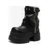 Botas com Aumento de Altura Oculto de 9cm Outono 2026 Novas Versáteis Salto Alto Perna Larga Plataforma Sola Botas Curtas Casuais Femininas