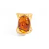 Anillo Ancho Geométrico Cepillado Estilo Europeo y Americano Transfronterizo Ins para Mujer, Joyería de Anillo Maillard Gradiente Punk