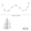 Guirnalda Creativa de 10 Árboles de Navidad de Papel 3D Cadena de Adornos Navideños Decoraciones Colgantes para Fiestas Suministros para Decoración de Pared y Techo