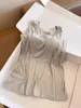 Conjunto de Camisola con Almohadillas en el Pecho, Ropa de Dormir de Verano Suelta para Mujer, Top de Imitación de Algodón + Pantalones, Algodón Nube con Cuello de Solapa