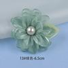 4-10cm fábrica em estoque camélia borda queimada flor chapelaria tecido flor feita à mão acessórios flor de tecido acessórios DIY broche
