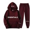 FEAR OF GOD ESSENTIALS conjunto de suéter para casal masculino e feminino linha dupla moda urbana marca outono e inverno conjunto de duas peças