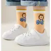 Calcetines para Niños Otoño e Invierno Dibujos Animados León Pequeño Tubo Alto Pantalones de Atar Otoño e Invierno Calcetas de Tubo Medio para Niños Bebé Estudiante